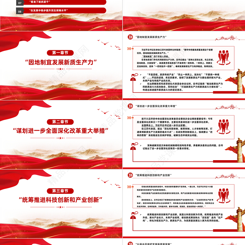 2024全国两会专题PPT大气精美读懂总书记两会金句中的重要指引党课下载