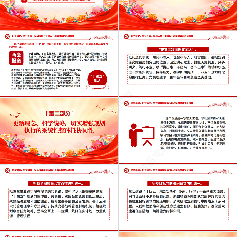 精品2025两会报道PPT落实高质量发展要求如期完成既定目标任务党课