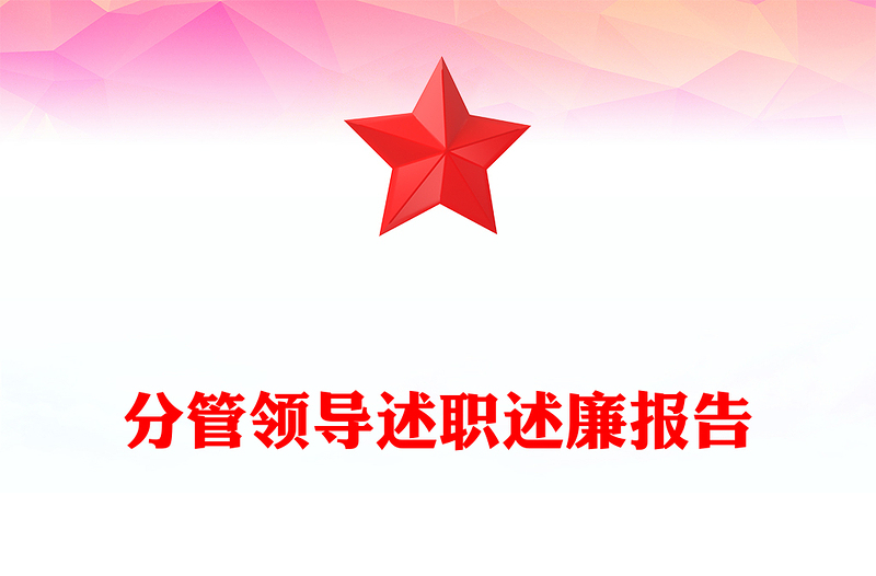 分管领导述职述廉报告模板