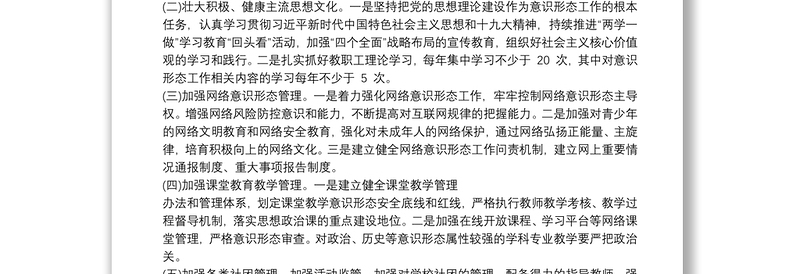 《20xx年学校意识形态工作总结》