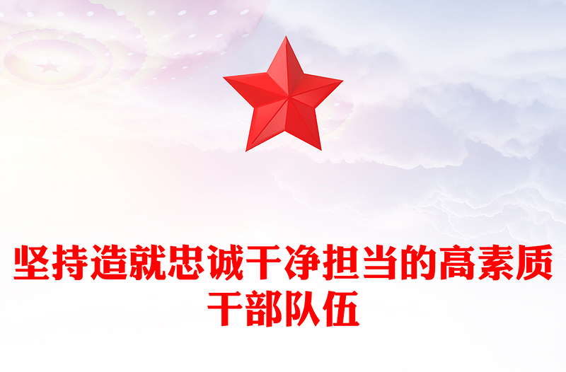 坚持造就忠诚干净担当的高素质干部队伍研讨发言