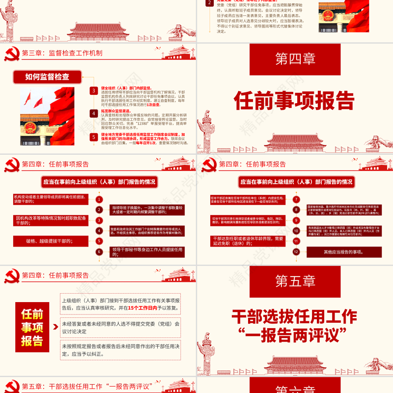 原创干部选拔任用工作监督检查和责任追究办法学习解读PPT-版权可商用