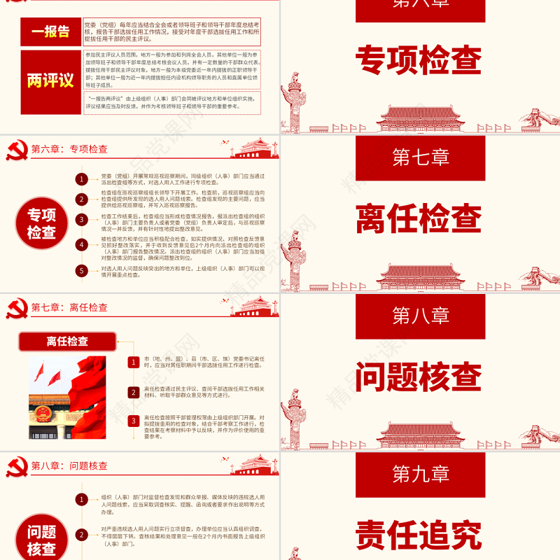 原创干部选拔任用工作监督检查和责任追究办法学习解读PPT-版权可商用