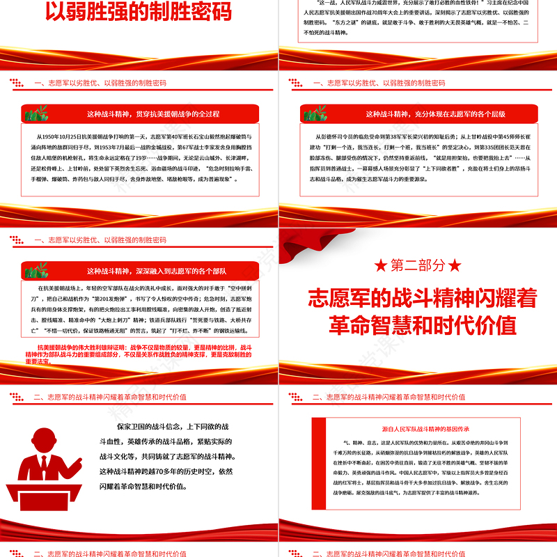 从抗美援朝战争胜利看战斗精神培育ppt2023年精品风强化战斗精神培育军队党组织党员党课培训专题课件