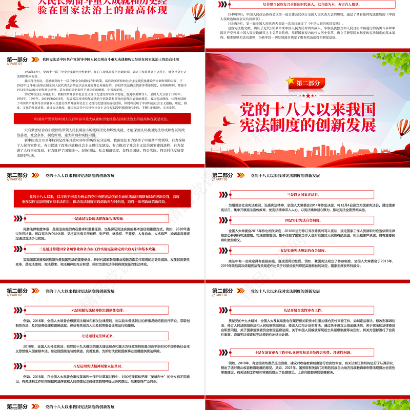 更好发挥宪法在治国理政中的重要作用PPT红色党政风深入学习宣传贯彻党的二十大精神专题党课党建课件