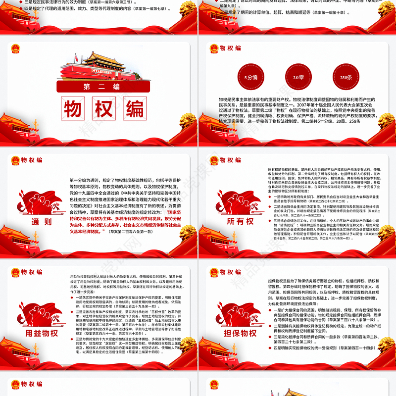 中华人民共和国民法典草案解读党课PPT