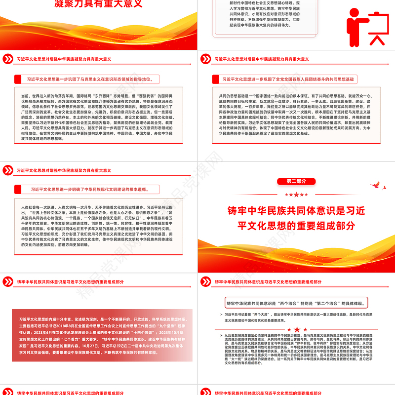 优质风铸牢中华民族共同体意识PPT学习文化思想党课课件