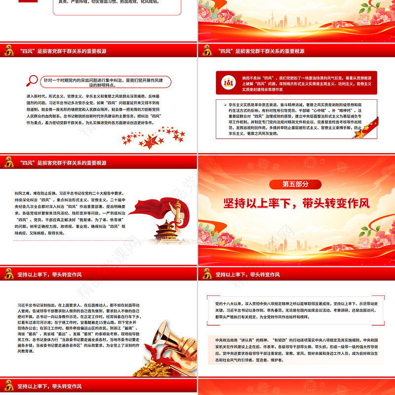 党政风以永远在路上的恒心韧劲抓好党的作风建设PPT微党课