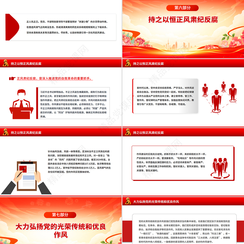 党政风以永远在路上的恒心韧劲抓好党的作风建设PPT微党课