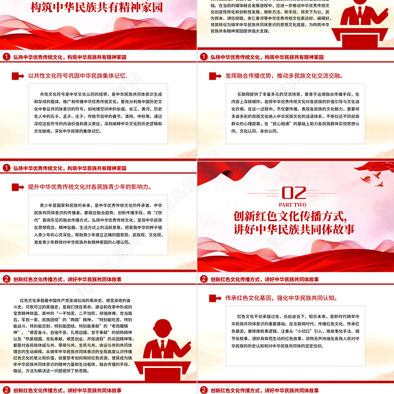 2023以融合传播强化思想认同要讲好中华民族故事大力宣介中华民族共同体意识党课课件