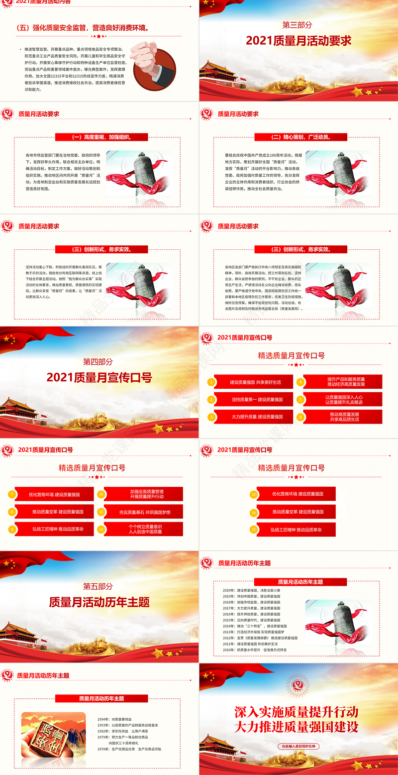 年全国质量月深入实施质量提升行动，大力推进质量强国建设PPT下载