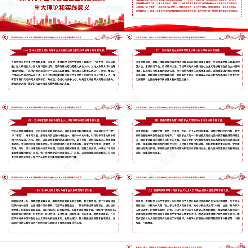 学深悟透新思想PPT学思想强党性解决思想层面的问题提高政治站位主题党课下载