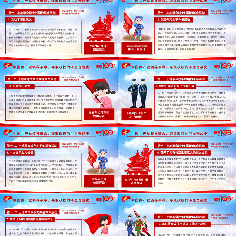 党史专题讲座七一建党节PPT庆祝中国共产党成立100周年