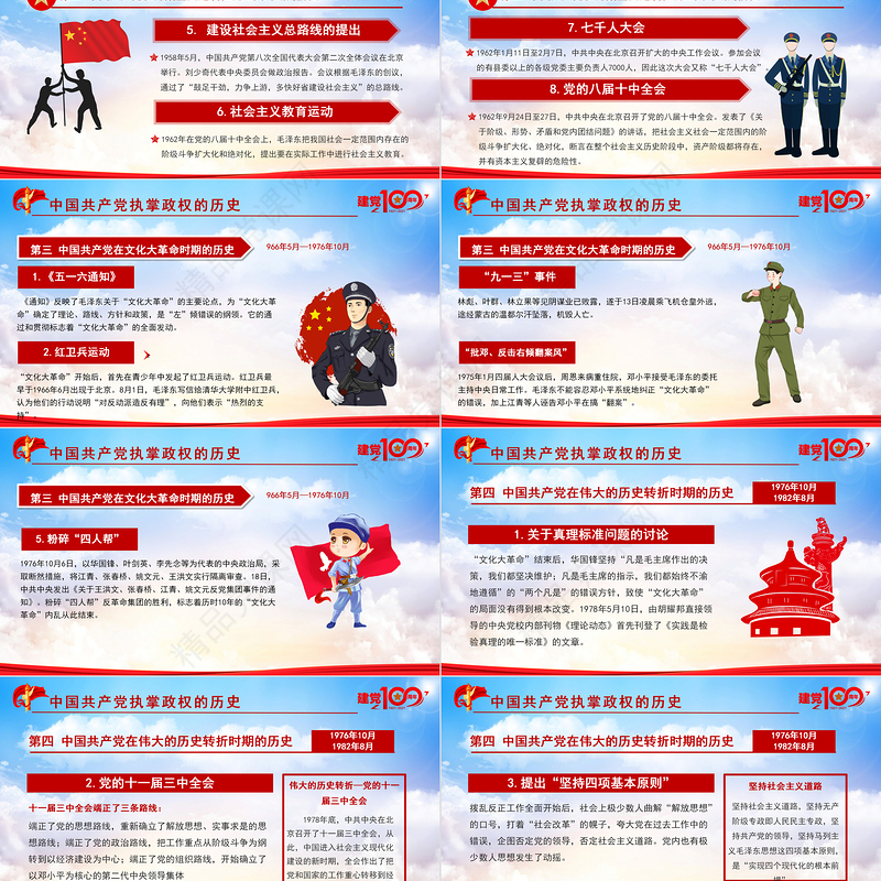 党史专题讲座七一建党节PPT庆祝中国共产党成立100周年