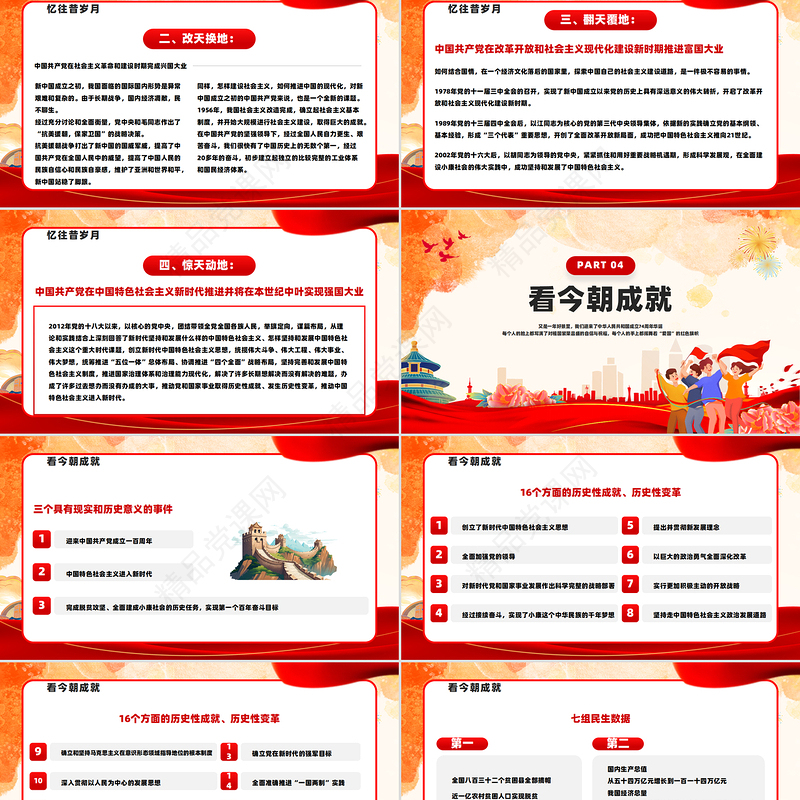 2024建国75周年PPT大气创意庆祝新中国成立75周年纪念日课件