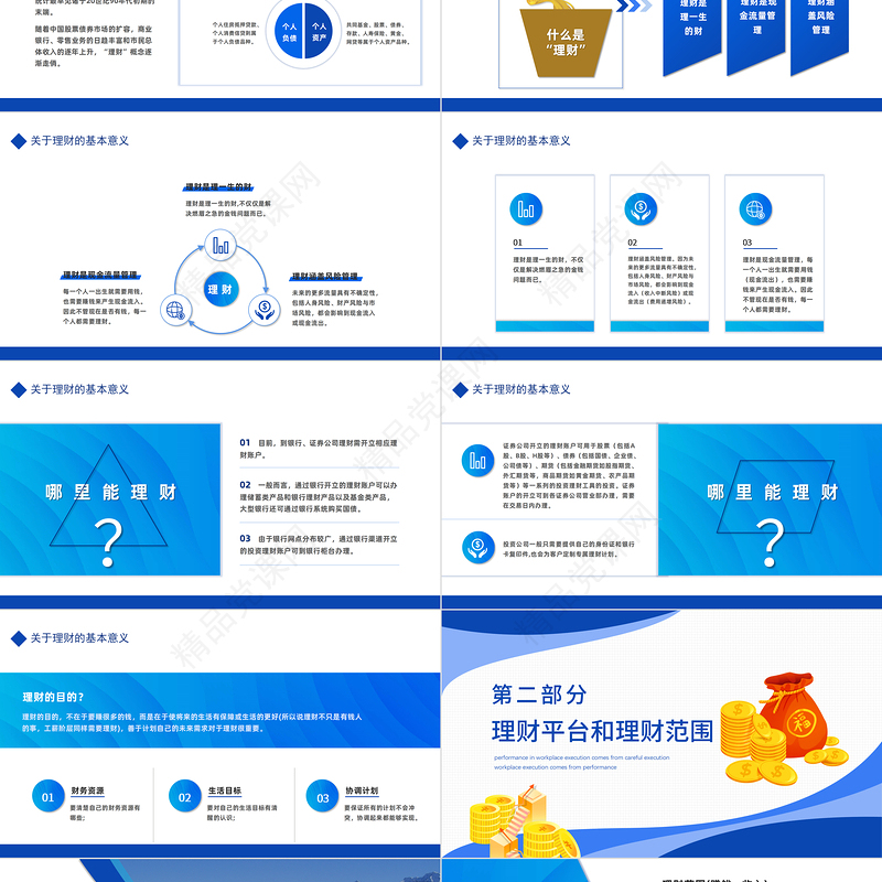 理财规划知识科普PPT简约商务风理财规划知识科普模板课件
