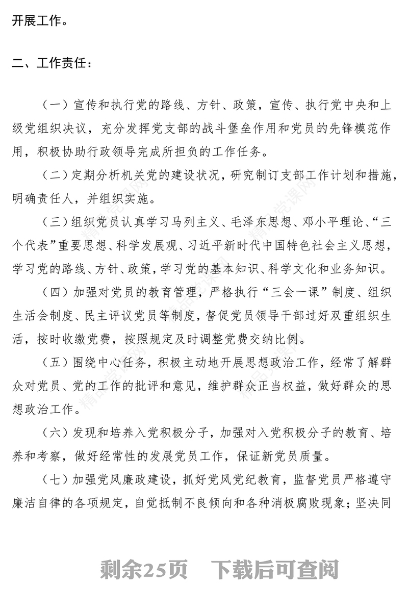 党支部党建工作制度汇编（13项，1万余字）