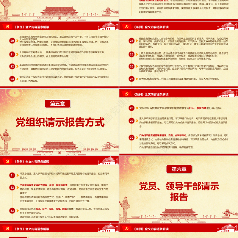 原创中国共产党重大事项请示报告条例-版权可商用