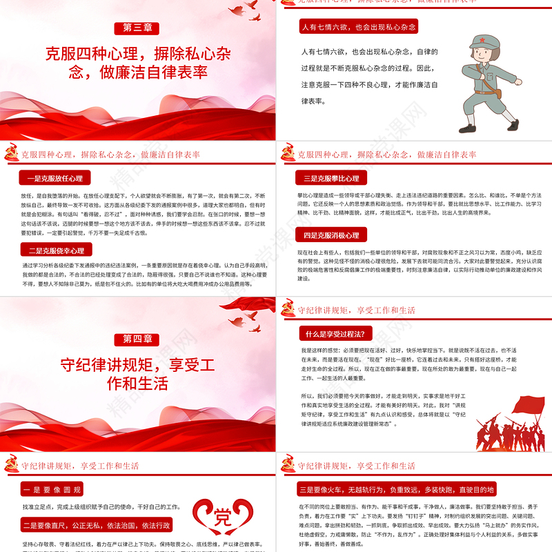 2024党员干部守纪律讲规矩PPT精美创意做新时代廉洁自律表率党课课件