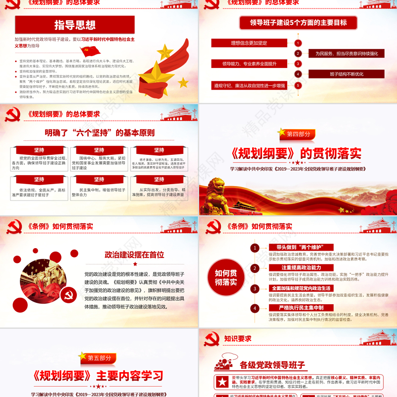 原创全国党政领导班子建设规划纲要学习解读PPT