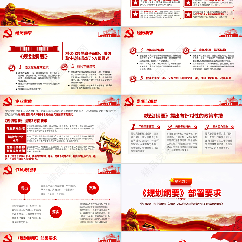 原创全国党政领导班子建设规划纲要学习解读PPT