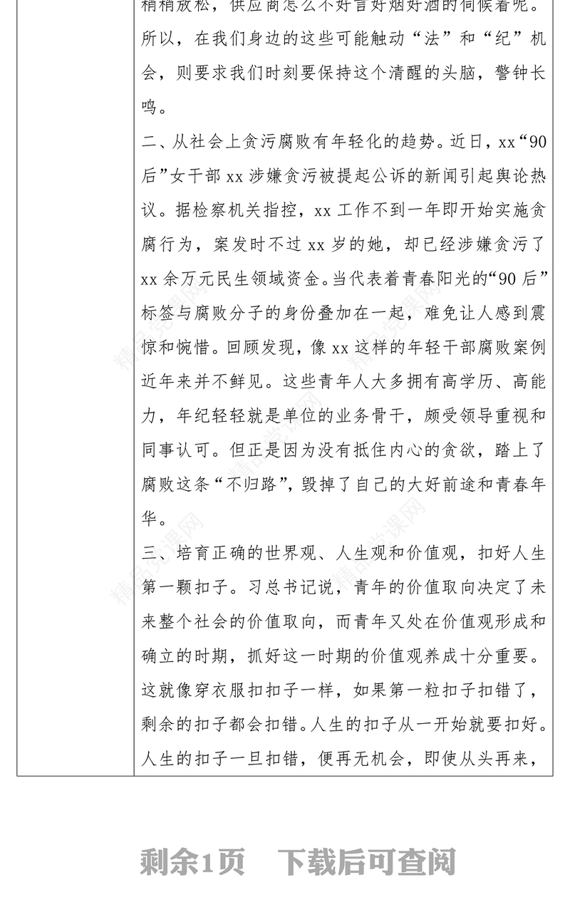 2021干部任职（廉洁）谈话记录表