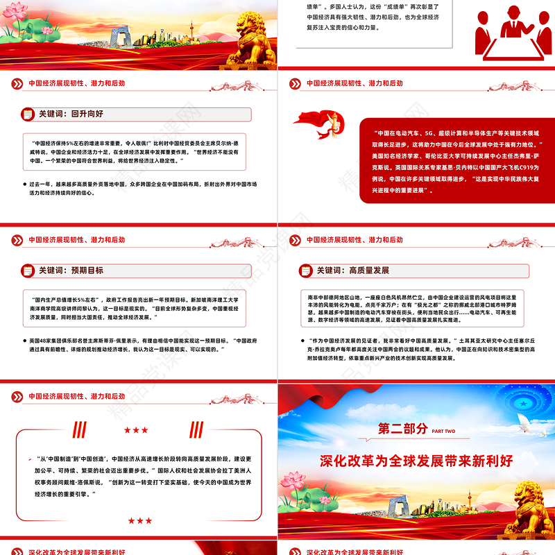 2024全国两会热词PPT优质简约两会学习辅导课件