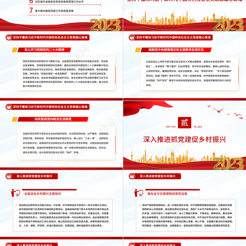 做好2023年基层党建工作PPT党政风党建风研究破解基层党建难题细化落实年度重点任务党课