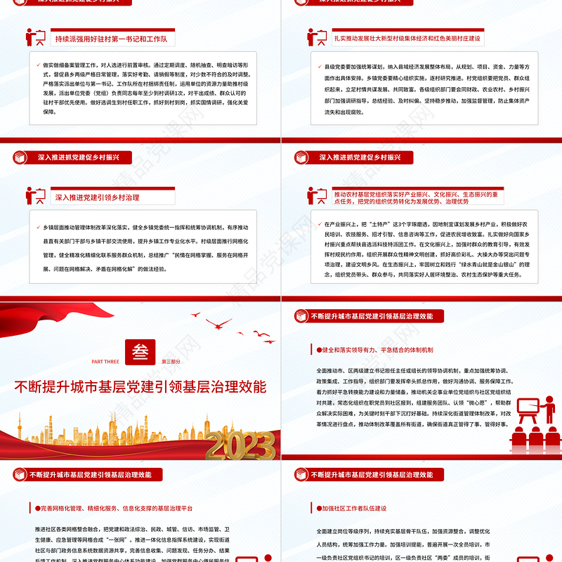 做好2023年基层党建工作PPT党政风党建风研究破解基层党建难题细化落实年度重点任务党课