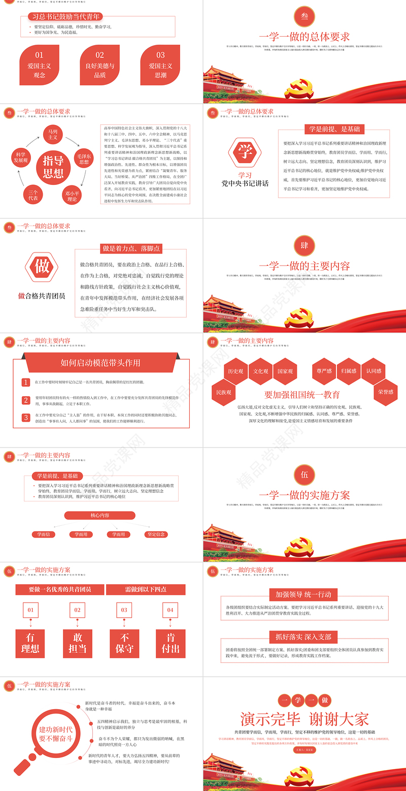 2021学习总书记讲话做合格共青团员PPT学党史专题系列微党课课件模板下载