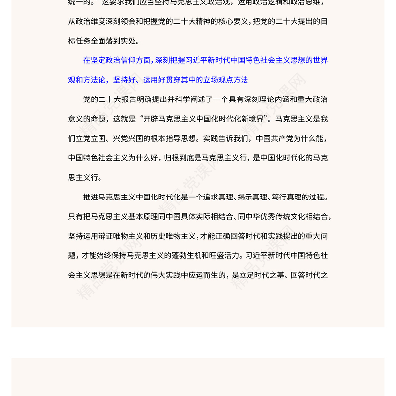 从政治维度把握党的二十大精神核心要义PPT优质党政风学习宣传贯彻党的二十大精神专题党课党建课件(讲稿)