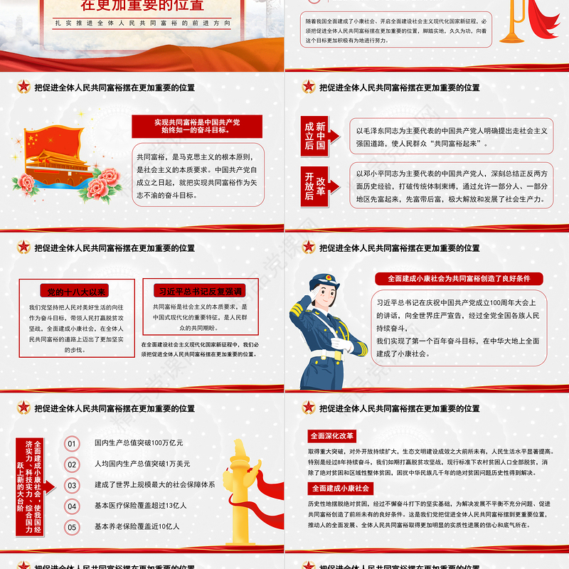 沿着中国式现代化道路走向共同富裕PPT扎实推进全体人民共同富裕党课课件