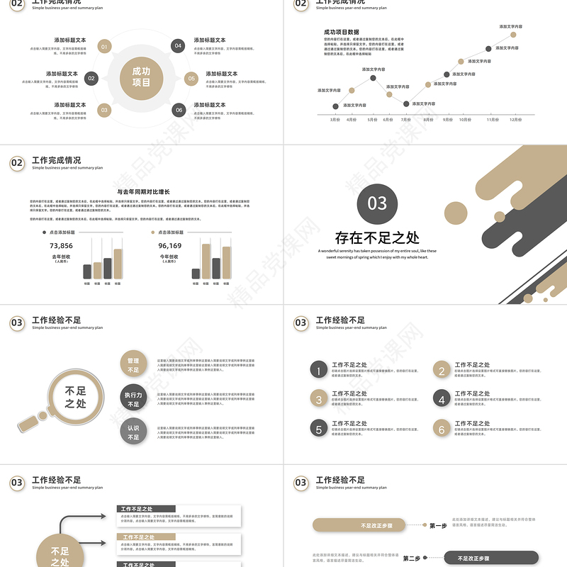 2023工作计划PPT极简风格上半年工作总结下半年工作计划述职报告精选模板