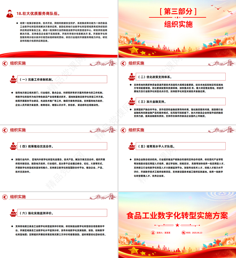 精品《食品工业数字化转型实施方案》PPT食品工业高质量发展课件下载