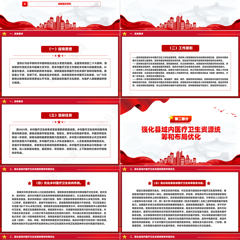 党政风《关于进一步深化改革促进乡村医疗卫生体系健康发展的意见》PPT下载