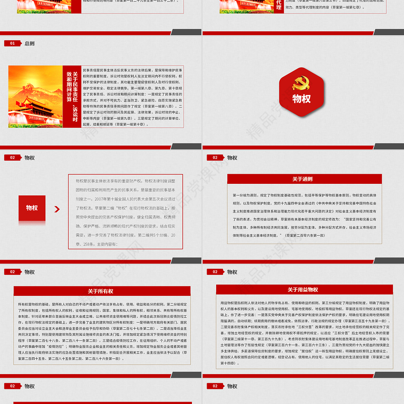 年中华人民共和国民法典草案学习解读党政PPT