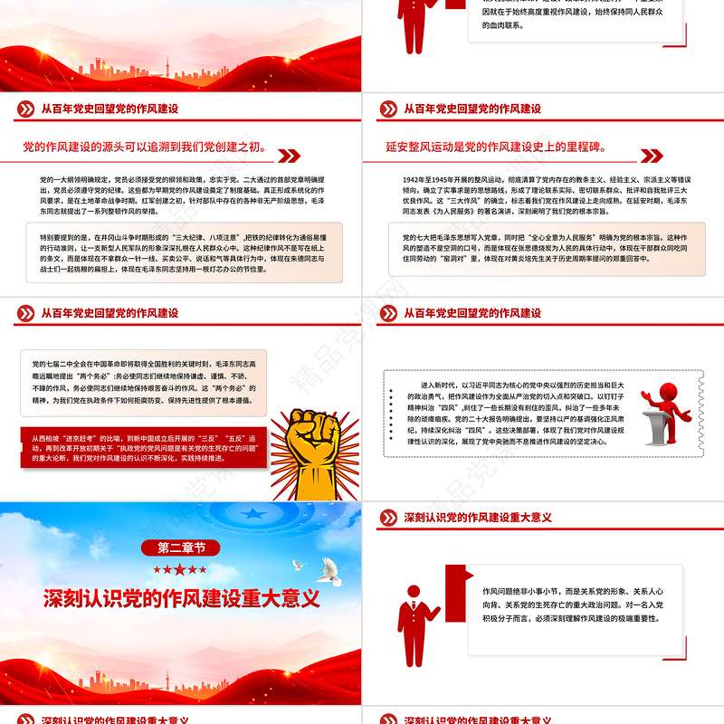 简洁大气坚守初心使命锻造优良作风PPT作风建设主题党课