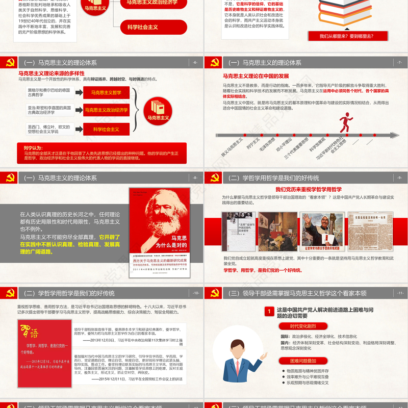 原创马克思主义哲学唯物辩证法党课学习PPT