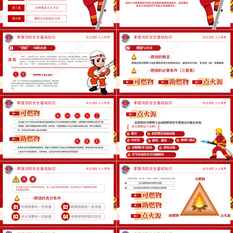 2022公共消防安全培训PPT大气简洁企业单位政府部门消防安全主题活动内容PPT