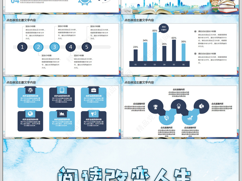 读书分享会动态PPT模版