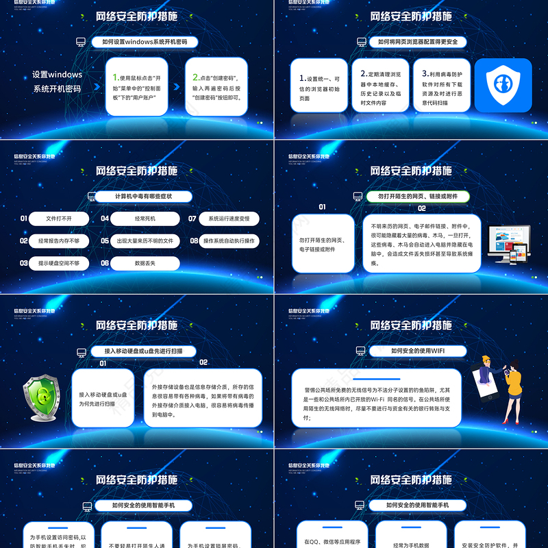 2021国家网络安全宣传周PPT警惕信息泄露维系网络安全宣教课件下载