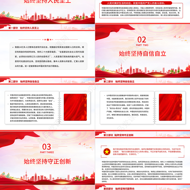 2023以科学世界观方法论认识中国式现代化PPT精品风党员干部学习教育专题党课课件