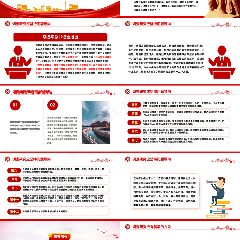 中国共产党开展调查研究的历史经验PPT党课课件