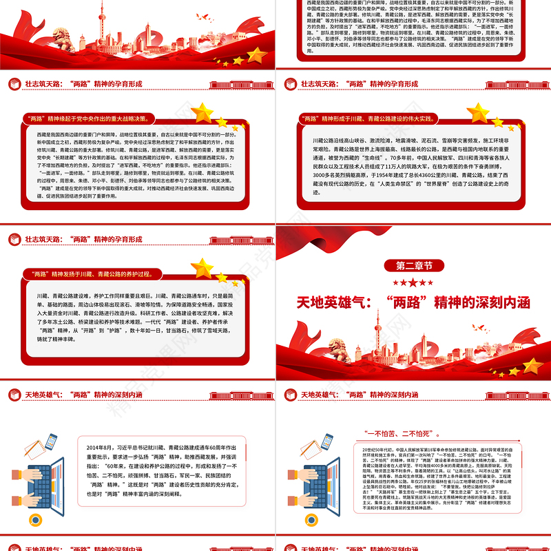 “两路”精神雪域高原上的精神丰碑PPT深入学习中国共产党人精神谱系之两路精神专题党课下载