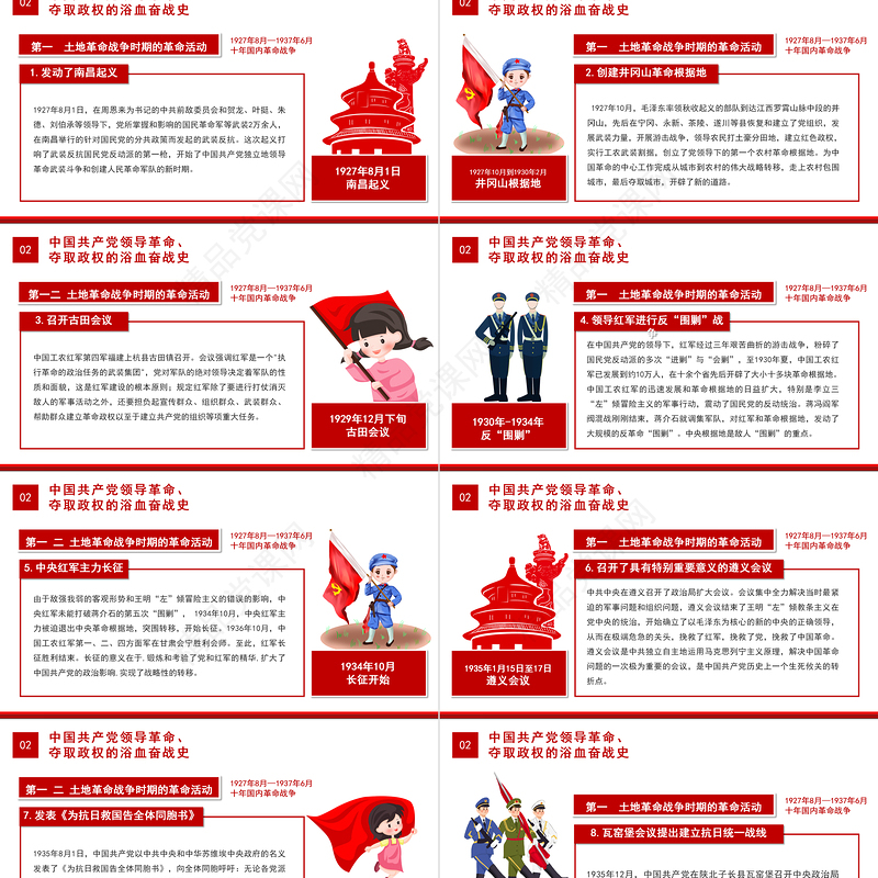 党史专题讲座PPT庆祝建党100周年党史学习教育专题辅导PPT模板