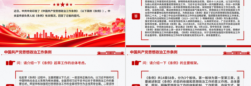 2025《中国共产党思想政治工作条例》解读PPT课件