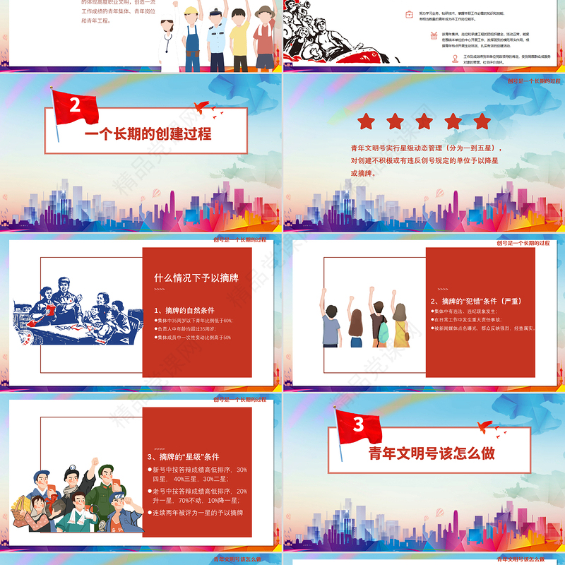 炫彩时尚青年文明号该做什么ppt课件