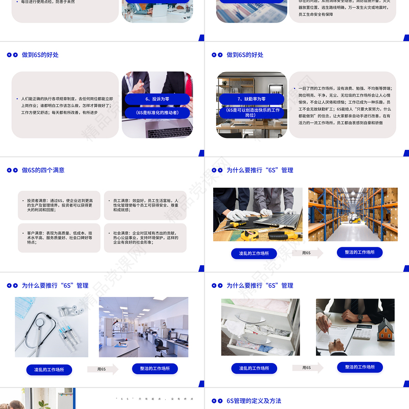 6S管理内容和标准PPT创意简约全新管理学习培训课件