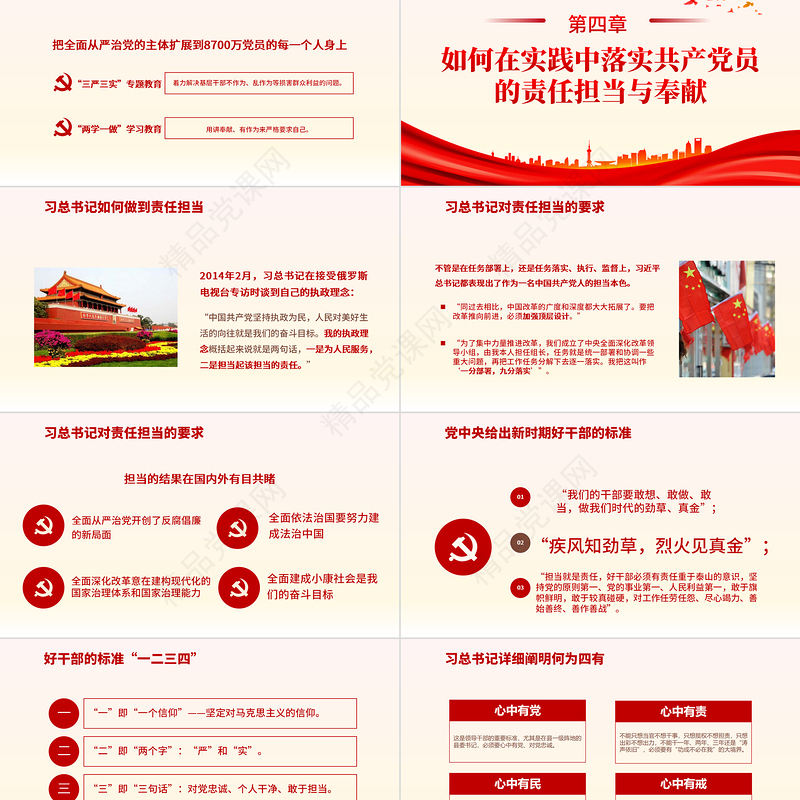 2024讲奉献比作为PPT党员干部要立足岗位弘扬讲奉献勇担当精神微党课