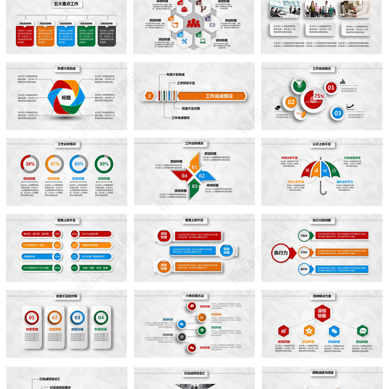 工作总结工作报告ppt模板